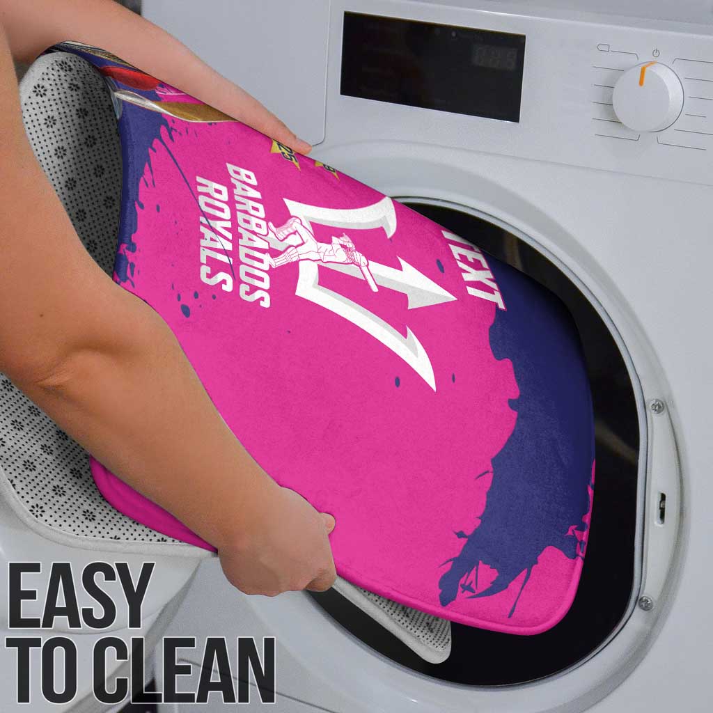 Barbados Royals Cricket Custom Bathroom Set 3rd Champions Trophy Proud - Pink - Wonder Print Shop