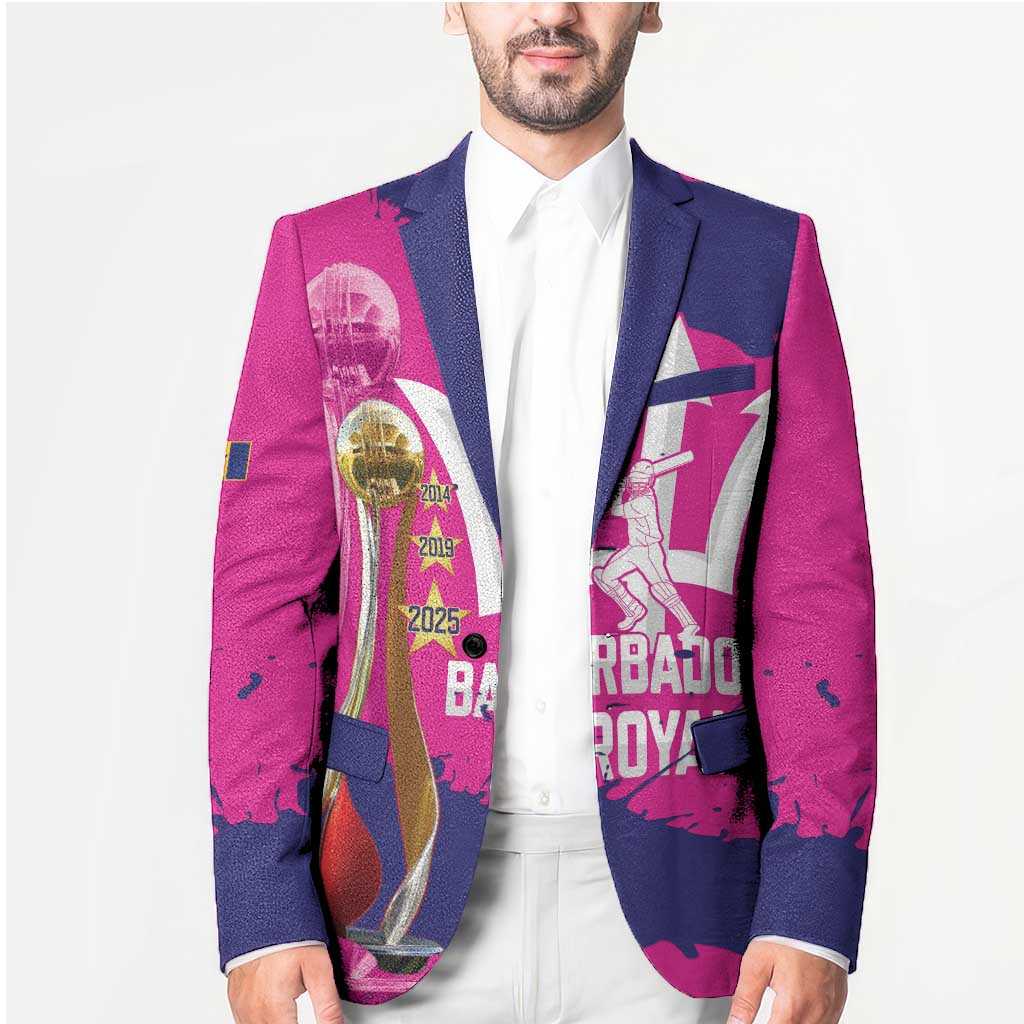 Barbados Royals Cricket Custom Blazer 3rd Champions Trophy Proud - Pink - Wonder Print Shop