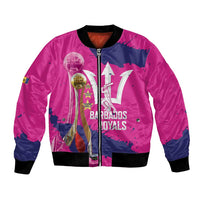 Barbados Royals Cricket Custom Bomber Jacket 3rd Champions Trophy Proud - Pink - Wonder Print Shop