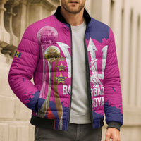 Barbados Royals Cricket Custom Bomber Puffer Jacket 3rd Champions Trophy Proud - Pink - Wonder Print Shop