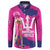 Barbados Royals Cricket Custom Button Sweatshirt 3rd Champions Trophy Proud - Pink - Wonder Print Shop