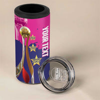 Barbados Royals Cricket Custom 4 in 1 Can Cooler Tumbler 3rd Champions Trophy Proud - Pink - Wonder Print Shop