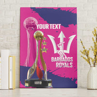 Barbados Royals Cricket Custom Canvas Wall Art 3rd Champions Trophy Proud - Pink - Wonder Print Shop
