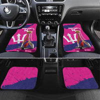 Barbados Royals Cricket Custom Car Mats 3rd Champions Trophy Proud - Pink - Wonder Print Shop