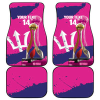 Barbados Royals Cricket Custom Car Mats 3rd Champions Trophy Proud - Pink - Wonder Print Shop