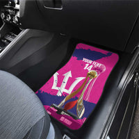 Barbados Royals Cricket Custom Car Mats 3rd Champions Trophy Proud - Pink - Wonder Print Shop