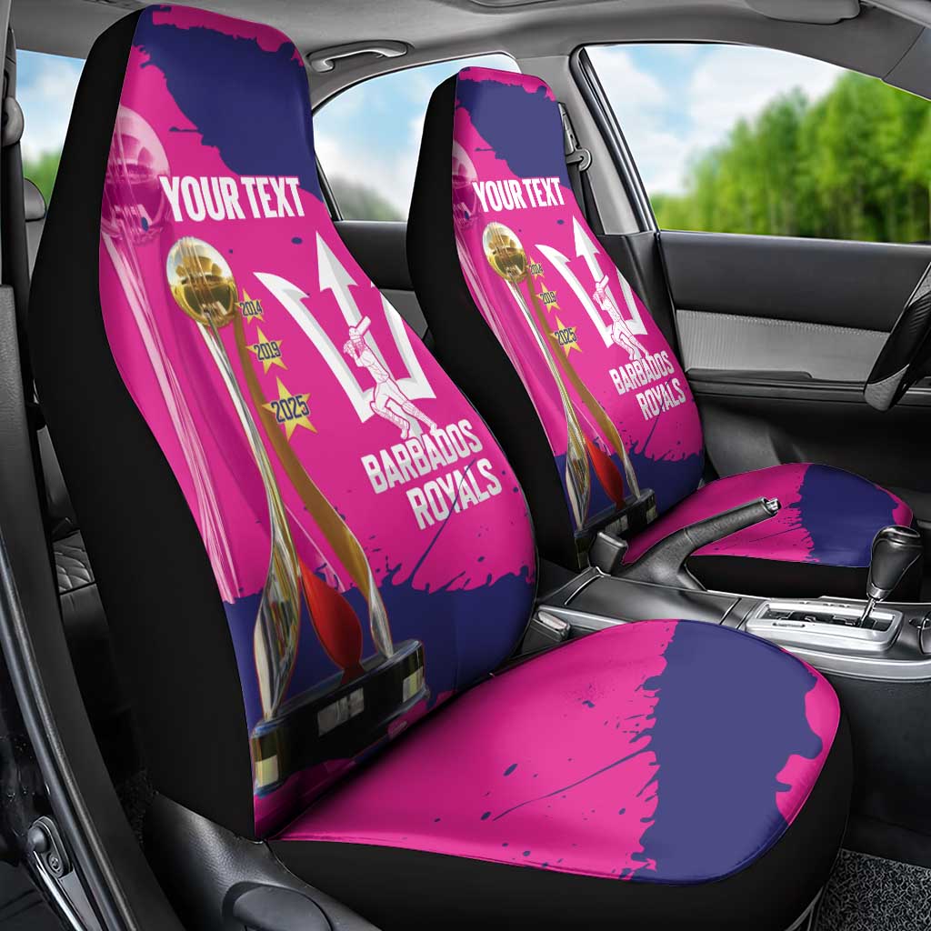 Barbados Royals Cricket Custom Car Seat Cover 3rd Champions Trophy Proud - Pink - Wonder Print Shop