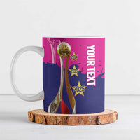 Barbados Royals Cricket Custom Ceramic Mug 3rd Champions Trophy Proud - Pink - Wonder Print Shop