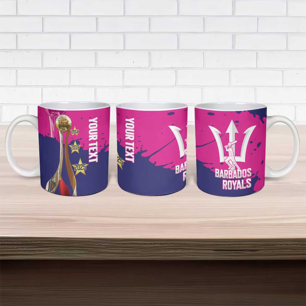 Barbados Royals Cricket Custom Ceramic Mug 3rd Champions Trophy Proud - Pink - Wonder Print Shop