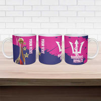 Barbados Royals Cricket Custom Ceramic Mug 3rd Champions Trophy Proud - Pink - Wonder Print Shop