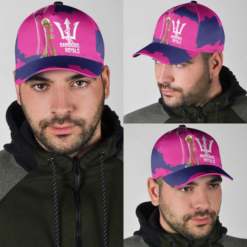 Barbados Royals Cricket Classic Cap 3rd Champions Trophy Proud - Pink - Wonder Print Shop