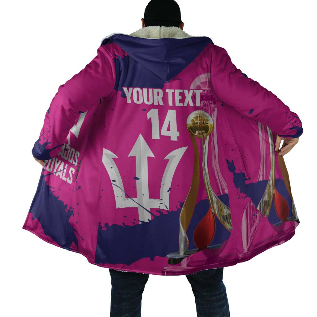 Barbados Royals Cricket Custom Cloak 3rd Champions Trophy Proud - Pink - Wonder Print Shop