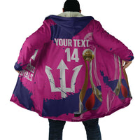 Barbados Royals Cricket Custom Cloak 3rd Champions Trophy Proud - Pink - Wonder Print Shop