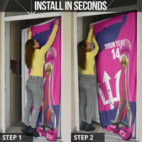 Barbados Royals Cricket Custom Door Cover 3rd Champions Trophy Proud - Pink - Wonder Print Shop