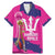 Barbados Royals Cricket Custom Family Matching Mermaid Dress and Hawaiian Shirt 3rd Champions Trophy Proud - Pink - Wonder Print Shop
