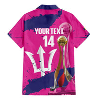 Barbados Royals Cricket Custom Family Matching Mermaid Dress and Hawaiian Shirt 3rd Champions Trophy Proud - Pink - Wonder Print Shop