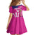 Barbados Royals Cricket Custom Family Matching Summer Maxi Dress and Hawaiian Shirt 3rd Champions Trophy Proud - Pink - Wonder Print Shop