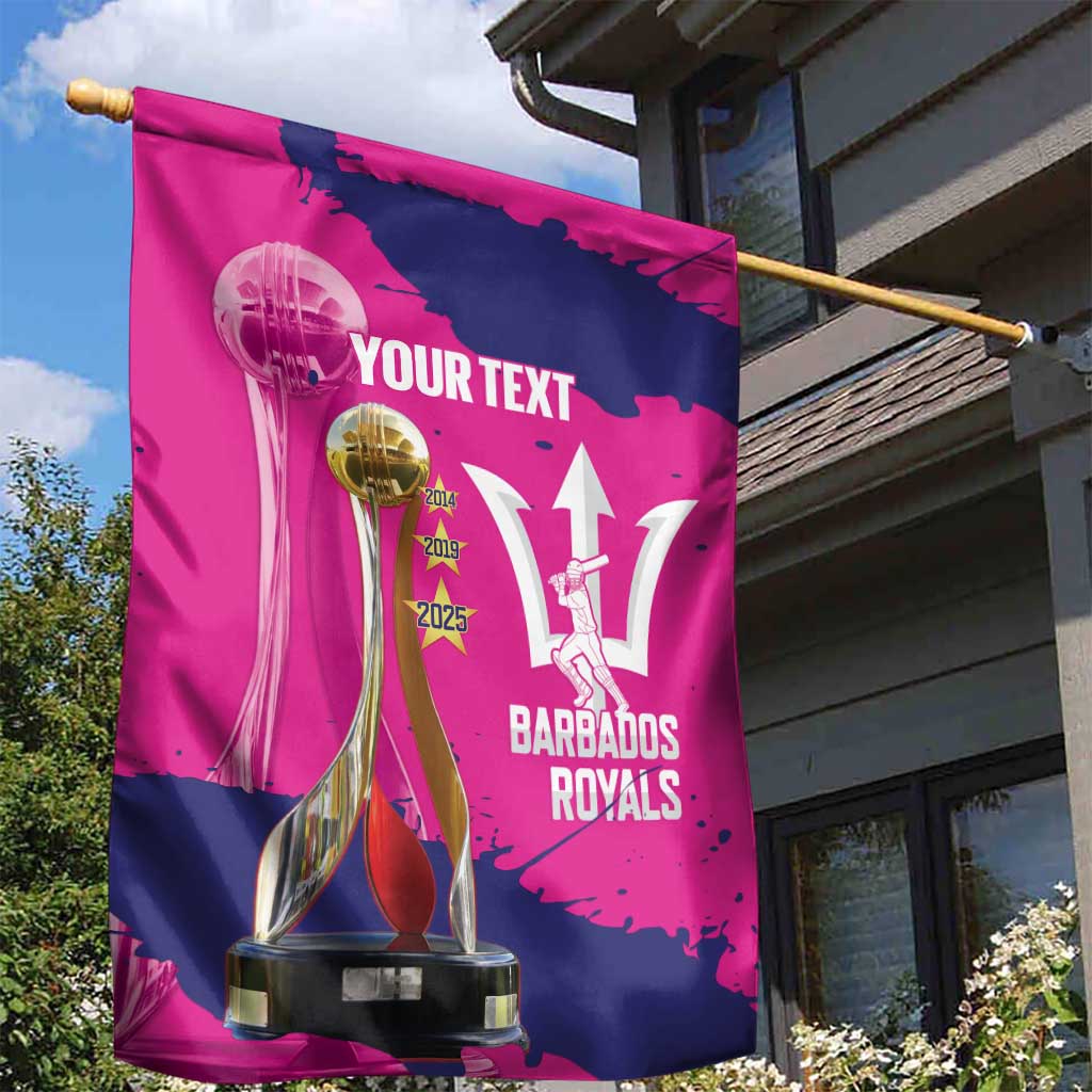 Barbados Royals Cricket Custom Garden Flag 3rd Champions Trophy Proud - Pink - Wonder Print Shop