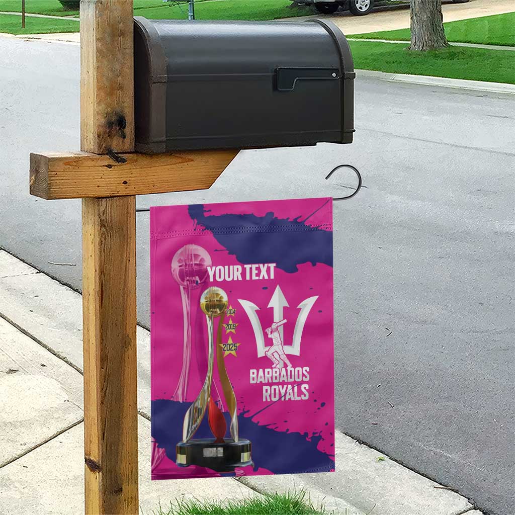 Barbados Royals Cricket Custom Garden Flag 3rd Champions Trophy Proud - Pink - Wonder Print Shop
