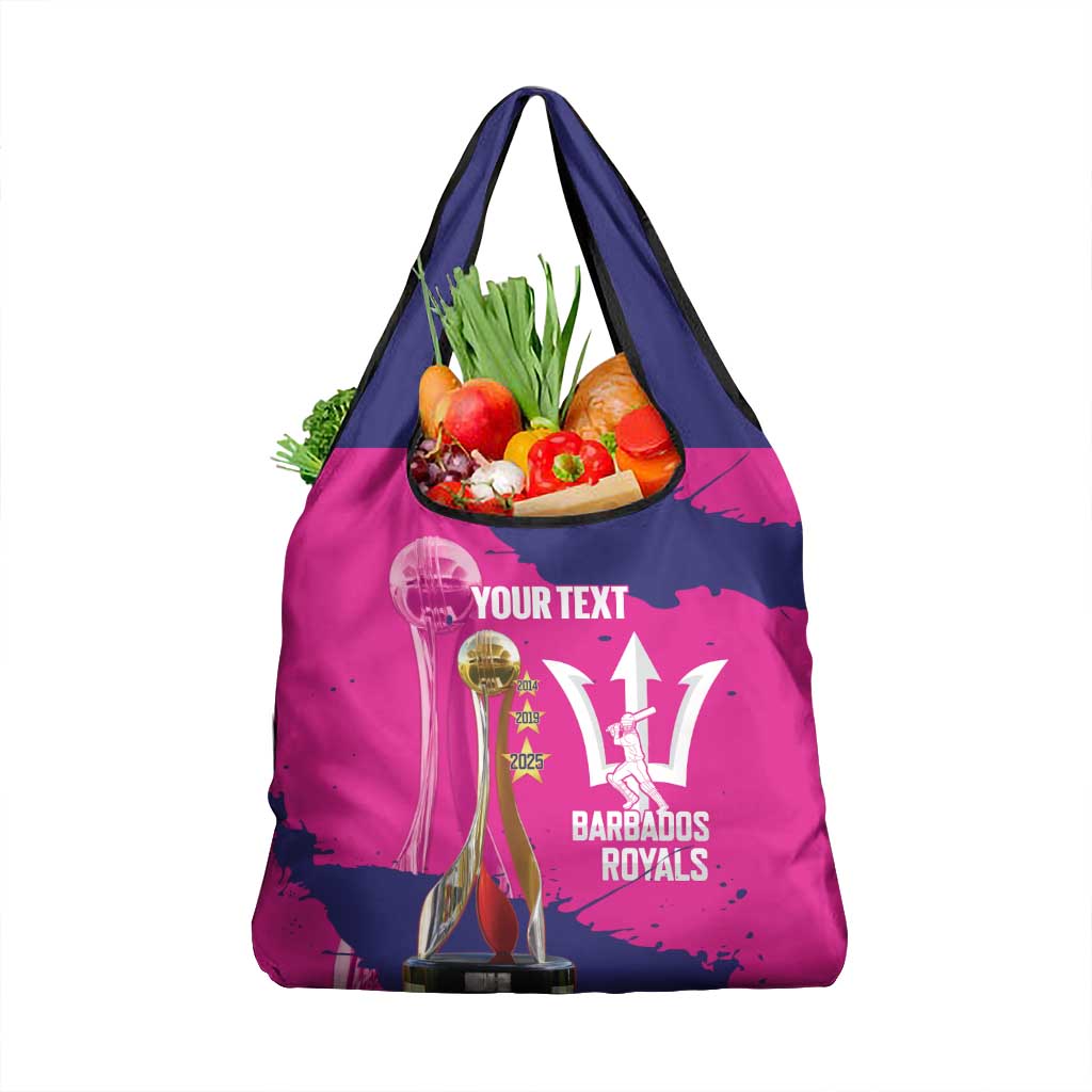Barbados Royals Cricket Custom Grocery Bag 3rd Champions Trophy Proud - Pink - Wonder Print Shop