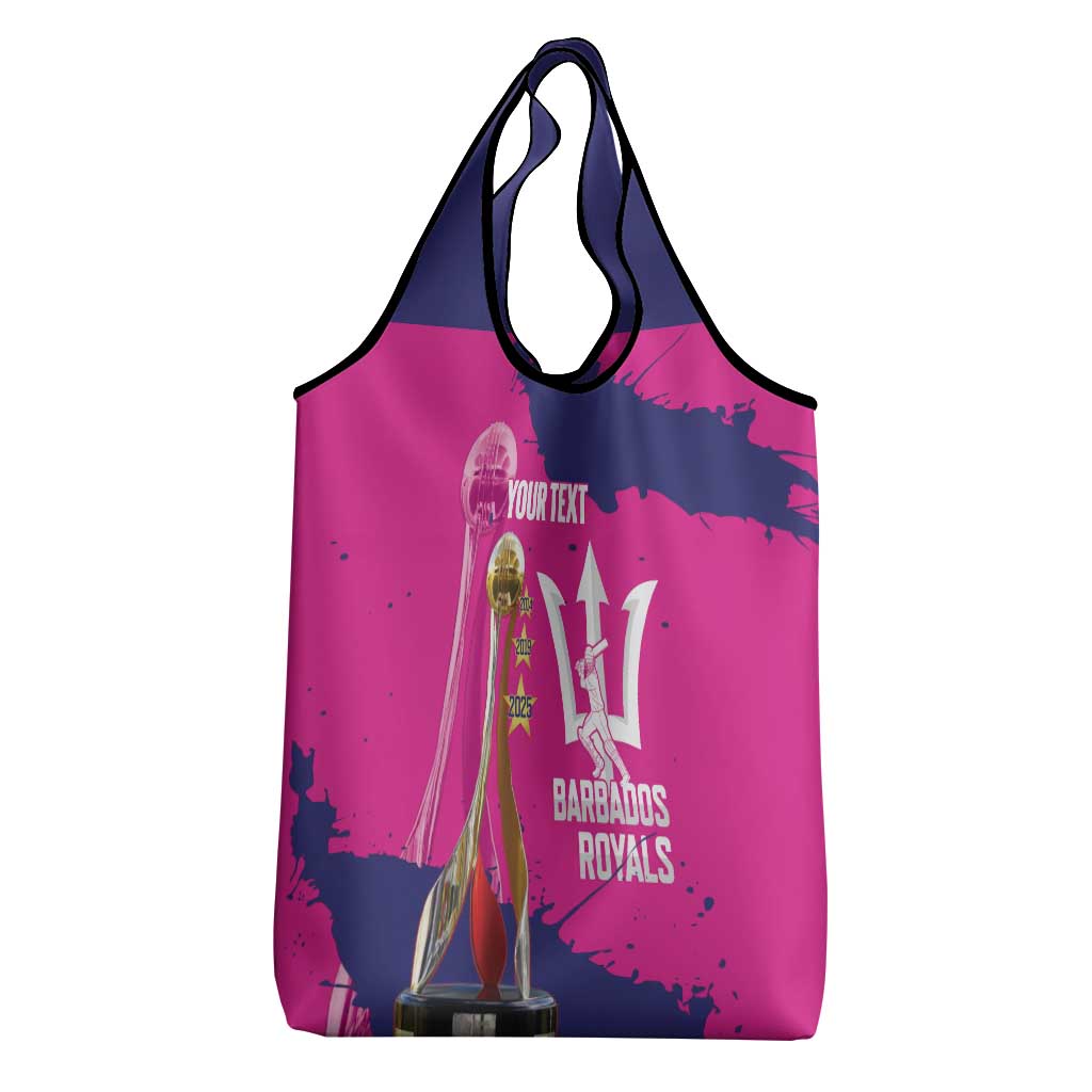 Barbados Royals Cricket Custom Grocery Bag 3rd Champions Trophy Proud - Pink - Wonder Print Shop