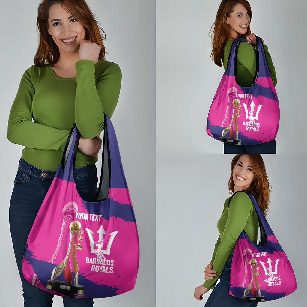 Barbados Royals Cricket Custom Grocery Bag 3rd Champions Trophy Proud - Pink - Wonder Print Shop