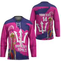 Barbados Royals Cricket Custom Hockey Jersey 3rd Champions Trophy Proud - Pink - Wonder Print Shop
