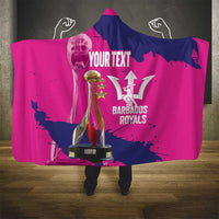 Barbados Royals Cricket Custom Hooded Blanket 3rd Champions Trophy Proud - Pink - Wonder Print Shop