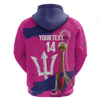 Barbados Royals Cricket Custom Hoodie 3rd Champions Trophy Proud - Pink - Wonder Print Shop