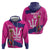 Barbados Royals Cricket Custom Hoodie 3rd Champions Trophy Proud - Pink - Wonder Print Shop