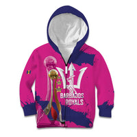 Barbados Royals Cricket Custom Kid Hoodie 3rd Champions Trophy Proud - Pink - Wonder Print Shop