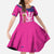 Barbados Royals Cricket Custom Kid Short Sleeve Dress 3rd Champions Trophy Proud - Pink - Wonder Print Shop