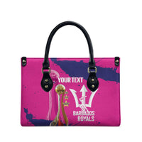 Barbados Royals Cricket Custom Leather Bag 3rd Champions Trophy Proud - Pink - Wonder Print Shop