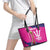 Barbados Royals Cricket Custom Leather Tote Bag 3rd Champions Trophy Proud - Pink - Wonder Print Shop