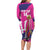 Barbados Royals Cricket Custom Long Sleeve Bodycon Dress 3rd Champions Trophy Proud - Pink - Wonder Print Shop