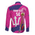 Barbados Royals Cricket Custom Long Sleeve Button Shirt 3rd Champions Trophy Proud - Pink - Wonder Print Shop