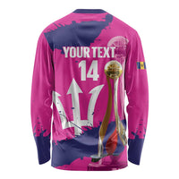 Barbados Royals Cricket Custom Long Sleeve Shirt 3rd Champions Trophy Proud - Pink - Wonder Print Shop