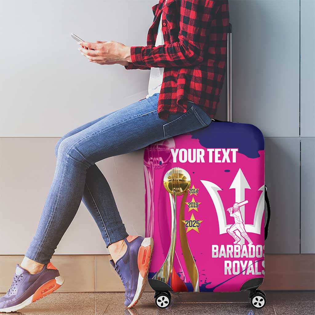 Barbados Royals Cricket Custom Luggage Cover 3rd Champions Trophy Proud - Pink - Wonder Print Shop