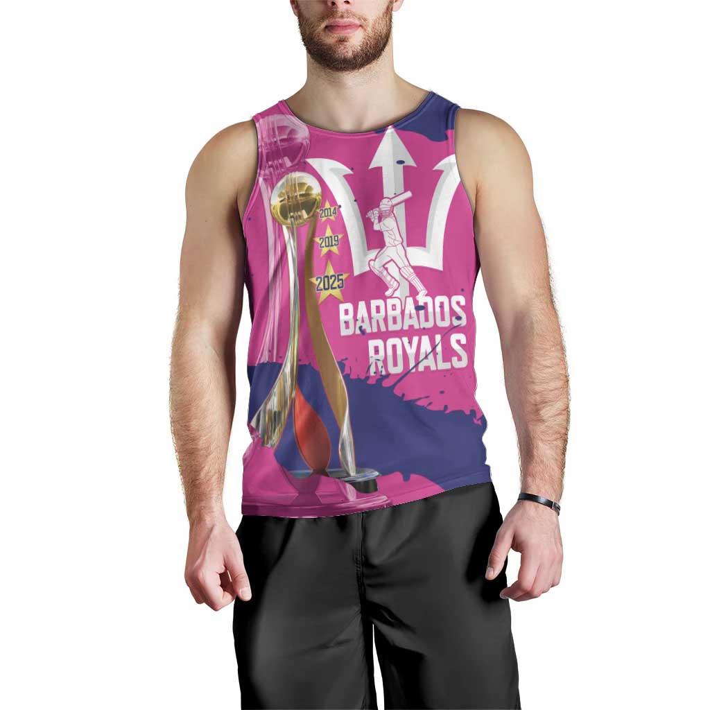 Barbados Royals Cricket Custom Men Tank Top 3rd Champions Trophy Proud - Pink - Wonder Print Shop