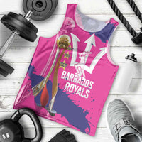 Barbados Royals Cricket Custom Men Tank Top 3rd Champions Trophy Proud - Pink - Wonder Print Shop