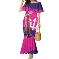 Barbados Royals Cricket Custom Mermaid Dress 3rd Champions Trophy Proud - Pink - Wonder Print Shop