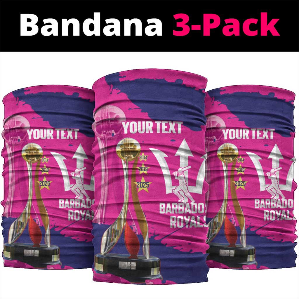 Barbados Royals Cricket Custom Neck Gaiter 3rd Champions Trophy Proud - Pink LT14
