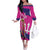Barbados Royals Cricket Custom Off The Shoulder Long Sleeve Dress 3rd Champions Trophy Proud - Pink - Wonder Print Shop