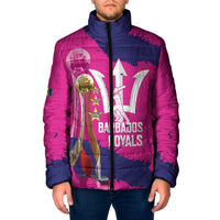 Barbados Royals Cricket Custom Padded Jacket 3rd Champions Trophy Proud - Pink - Wonder Print Shop