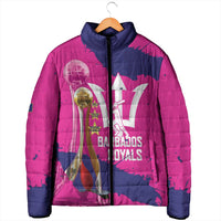 Barbados Royals Cricket Custom Padded Jacket 3rd Champions Trophy Proud - Pink - Wonder Print Shop