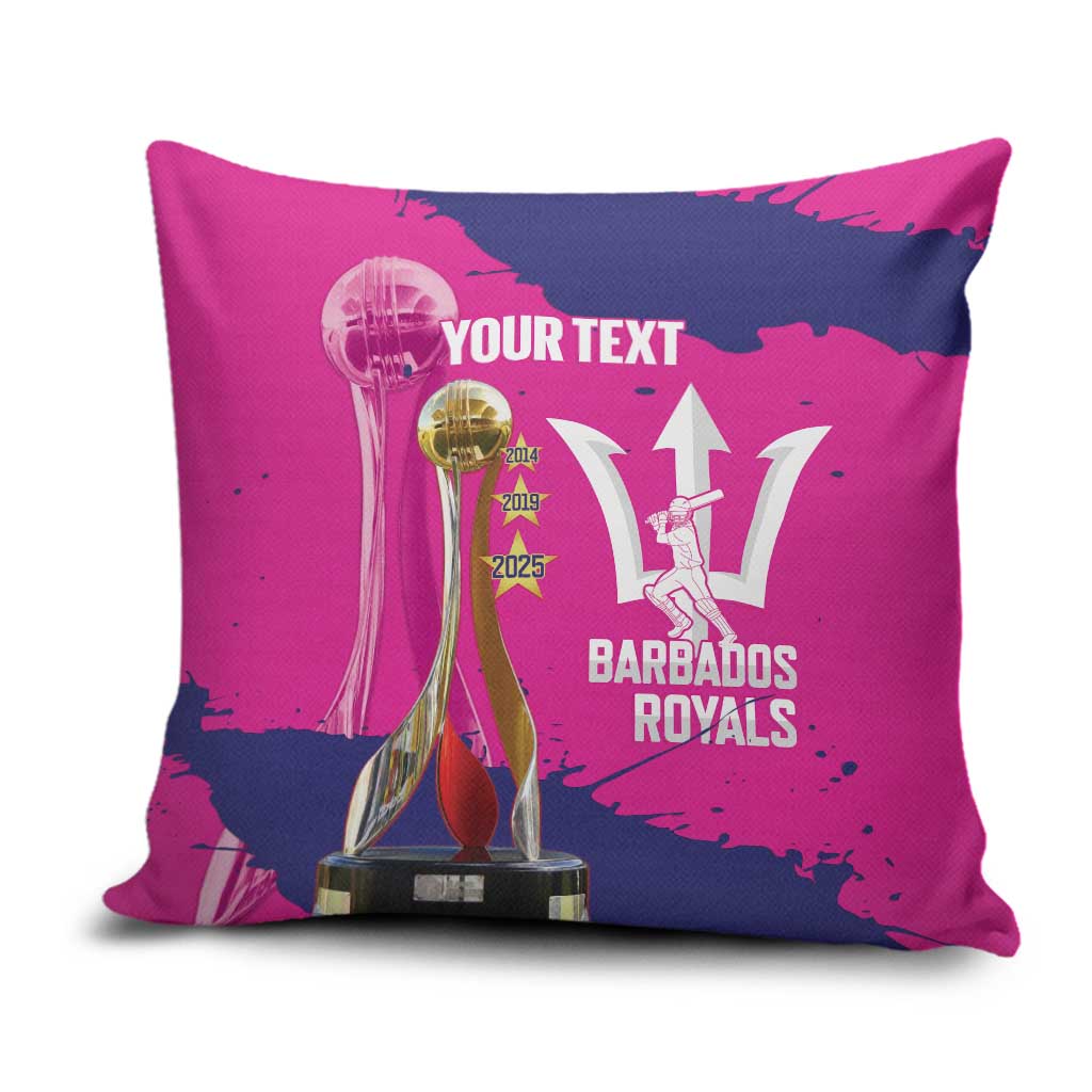 Barbados Royals Cricket Custom Pillow Cover 3rd Champions Trophy Proud - Pink - Wonder Print Shop