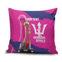 Barbados Royals Cricket Custom Pillow Cover 3rd Champions Trophy Proud - Pink - Wonder Print Shop