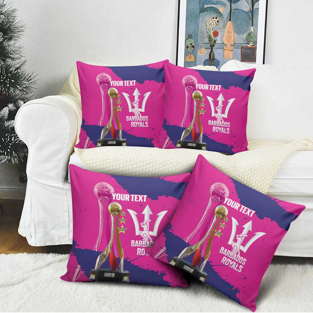Barbados Royals Cricket Custom Pillow Cover 3rd Champions Trophy Proud - Pink - Wonder Print Shop