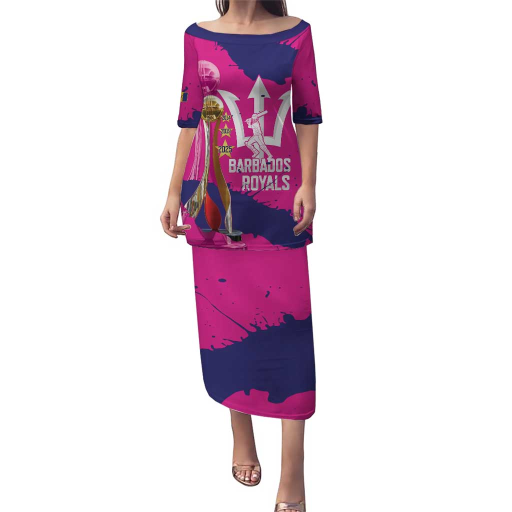Barbados Royals Cricket Custom Puletasi 3rd Champions Trophy Proud - Pink - Wonder Print Shop