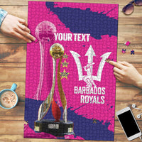 Barbados Royals Cricket Custom Puzzle 3rd Champions Trophy Proud - Pink - Wonder Print Shop